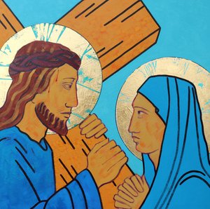 Jezus spotyka swoją matkę