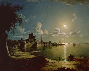 Scena w świetle księżyca, Southampton, 1820