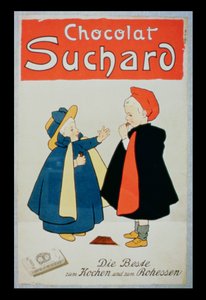 Plakat reklamujący czekoladę Suchard
