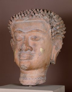 Głowa Buddy, Królestwo Haripunjaya (terakota)