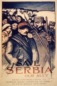 „Uratuj Serbię, naszego sojusznika”, plakat, 1915 r.