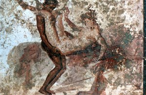 Mural erotyczny, Pompeje, Włochy