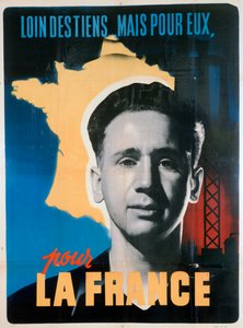 Francuski plakat o wolontariacie, c1942-1944