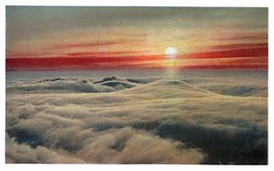 Nascer do sol acima das nuvens, c.1930 (print)polonês