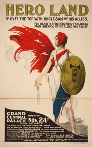 Francuski plakat z krainy bohaterów