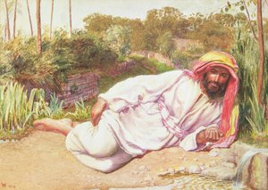 Arabski odpoczynek nad strumieniem, 1854