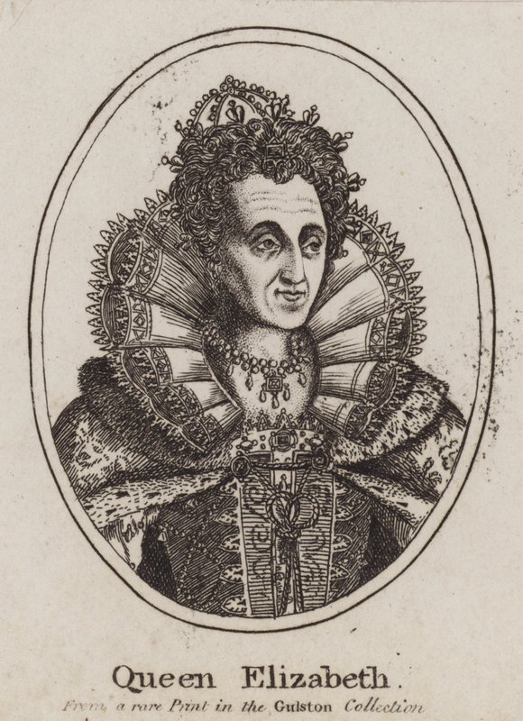 Królowa Elżbieta I (grafika) autorstwa (after) English School
