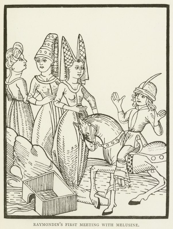 Pierwsze spotkanie Raymondina z Melusine (grafika) autorstwa (after) English School