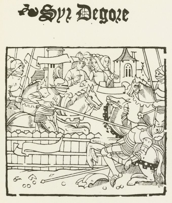 Sir Degore (grawerunek) autorstwa (after) English School