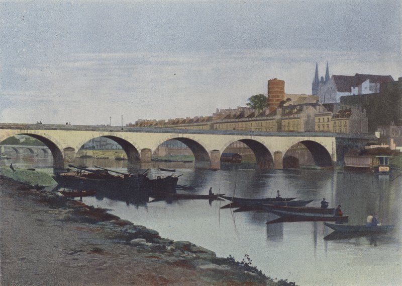 Angers, La Maine (kolorowe zdjęcie) autorstwa (after) French Photographer