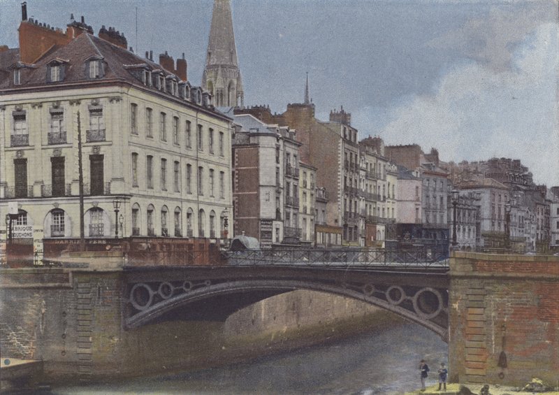 Nantes, Erdre (kolorowe zdjęcie) autorstwa (after) French Photographer