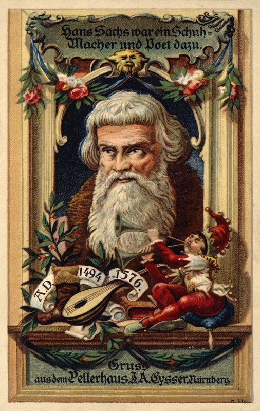 Hans Sachs (kolor lito) autorstwa (after) German School