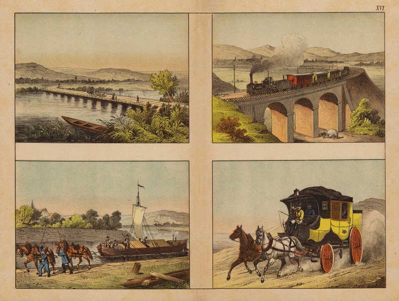 Transport (druk kolorowy) autorstwa (after) German School