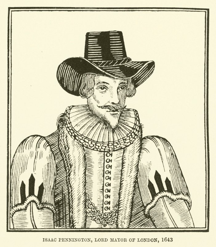 Isaac Pennington, burmistrz Londynu, 1643 autorstwa English School