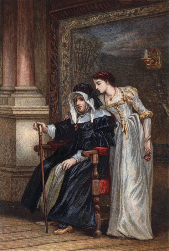 Szekspir, Romeo i Julia, akt II, scena 5 autorstwa English School