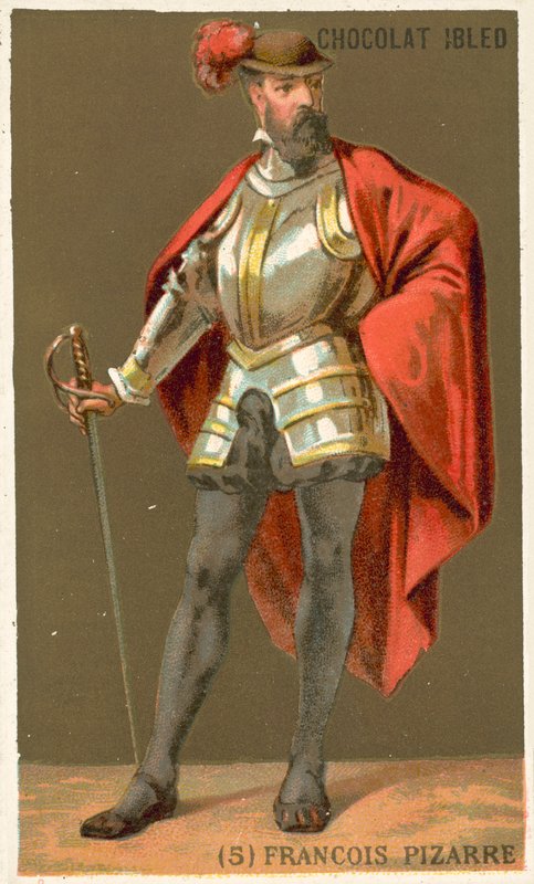 Francisco Pizarro, hiszpański zdobywca autorstwa French School