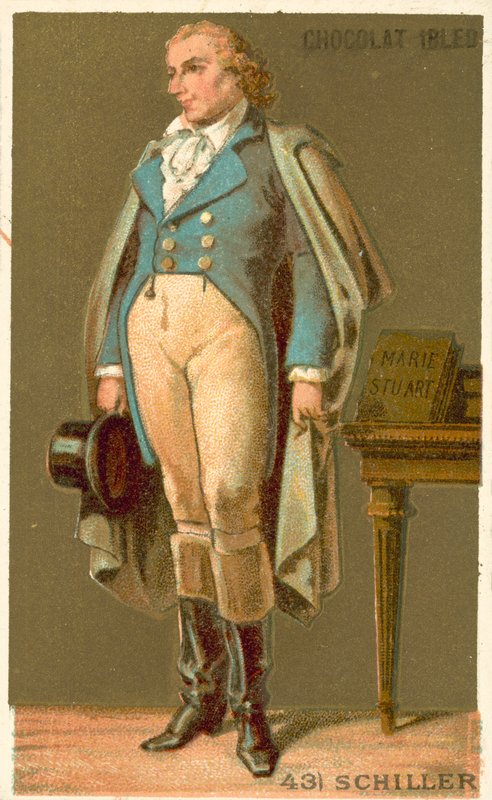 Friedrich von Schiller, niemiecki poeta, filozof, historyk i dramaturg autorstwa French School
