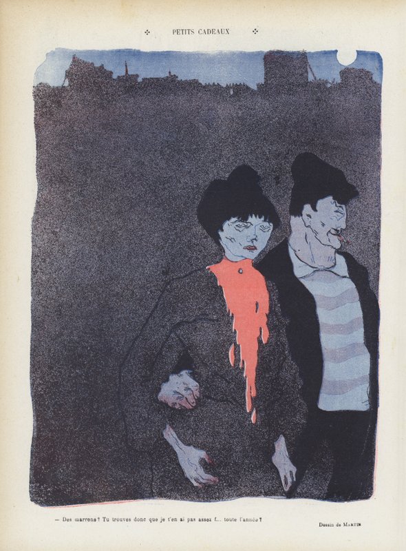 Ilustracja do Le Rire autorstwa French School
