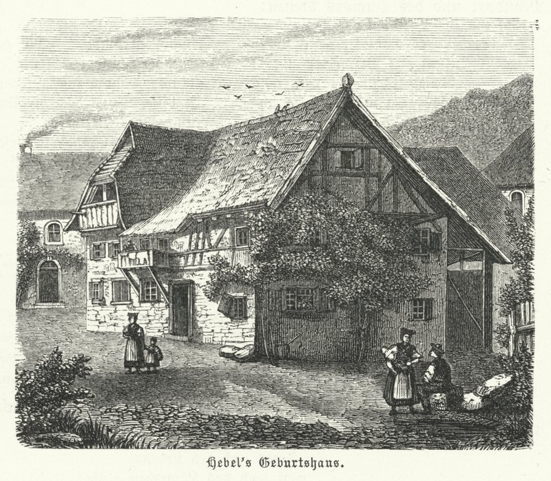 Miejsce urodzenia niemieckiego poety Johanna Petera Hebla, Bazylea autorstwa German School