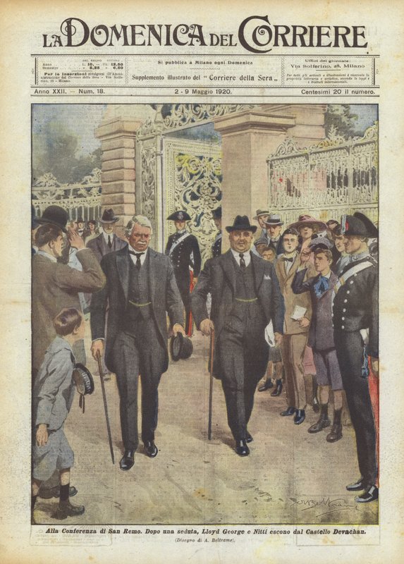 Na konferencji w San Remo autorstwa Achille Beltrame