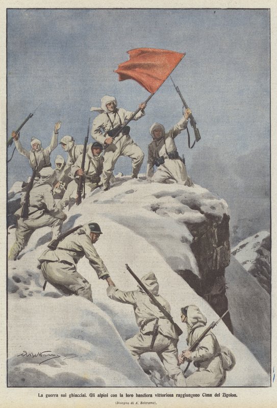 Wojna na lodowcach autorstwa Achille Beltrame
