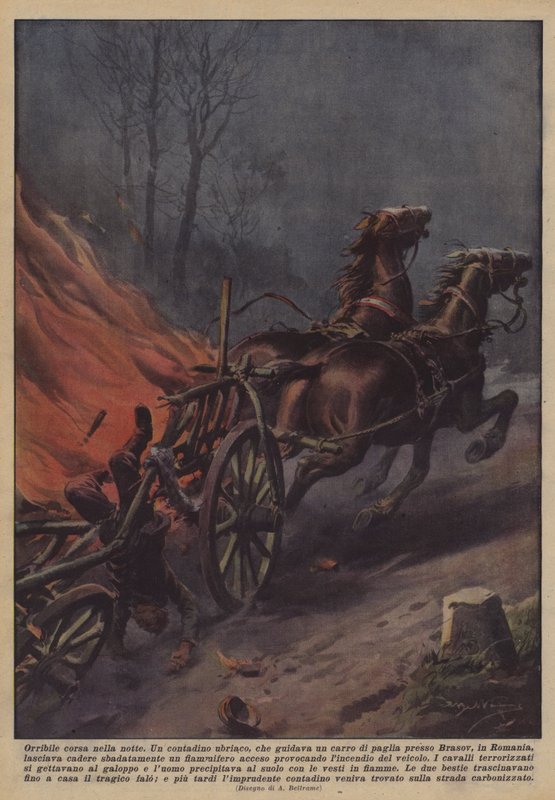 Okropny pośpiech w nocy autorstwa Achille Beltrame