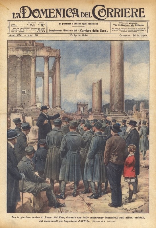 Wśród wspaniałych ruin Rzymu autorstwa Achille Beltrame