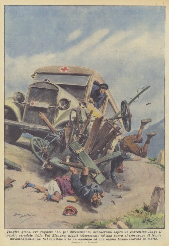 Tragiczna gra autorstwa Achille Beltrame