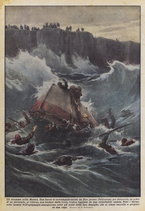 Dramat na kanale La Manche autorstwa Achille Beltrame