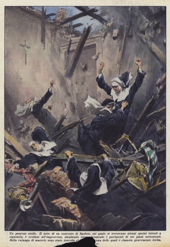 Przerażający upadek autorstwa Achille Beltrame
