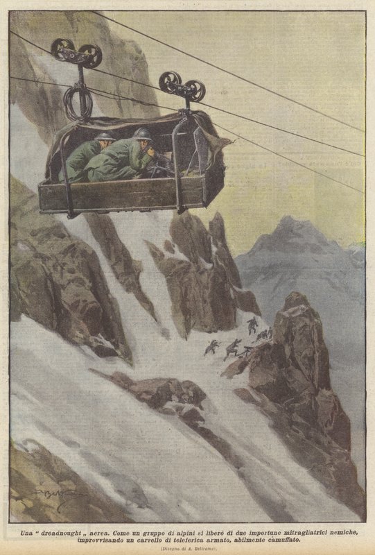Obszar Una dreadnought autorstwa Achille Beltrame