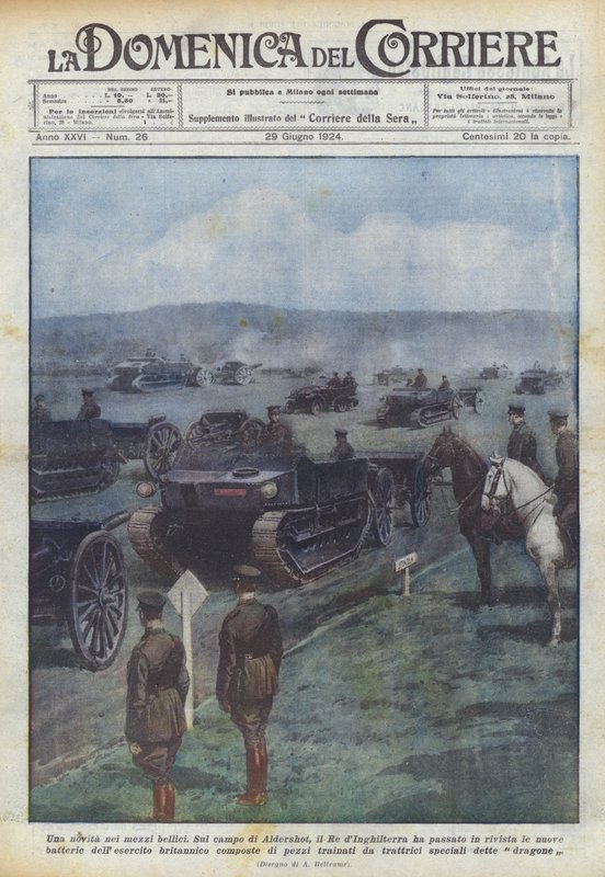 Nowość w środkach wojennych autorstwa Achille Beltrame