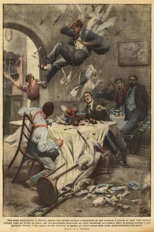 Tragikomiczna scena autorstwa Achille Beltrame