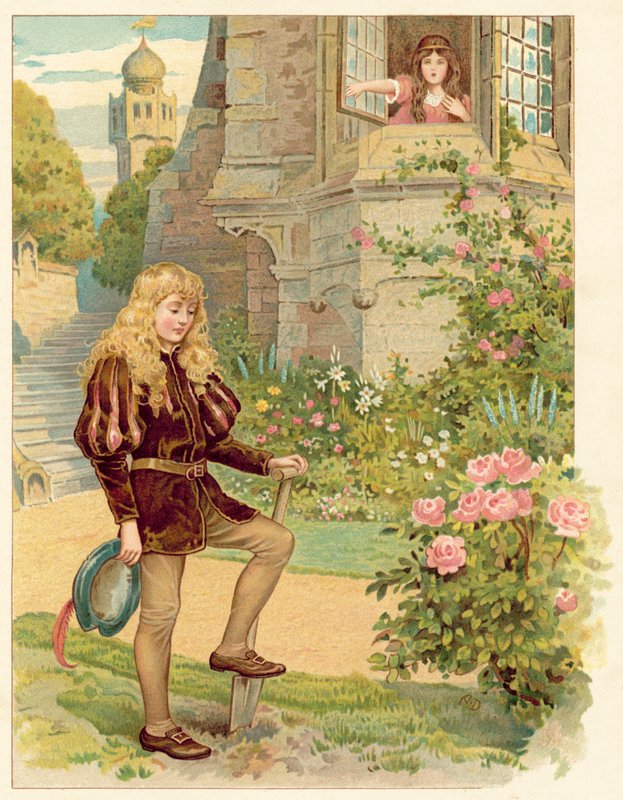 Książę ze złotymi lokami (chromolitho) autorstwa Ada Dennis