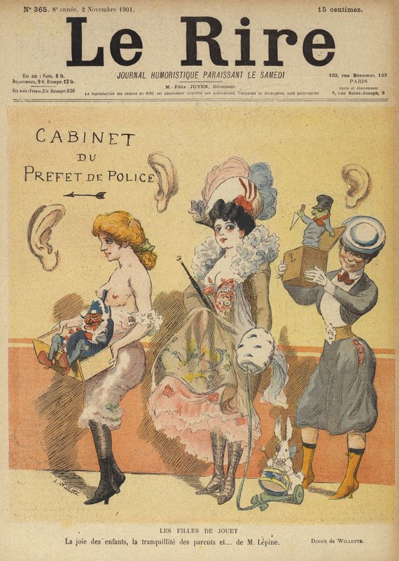 Ilustracja do Le Rire autorstwa Adolphe Leon Willette