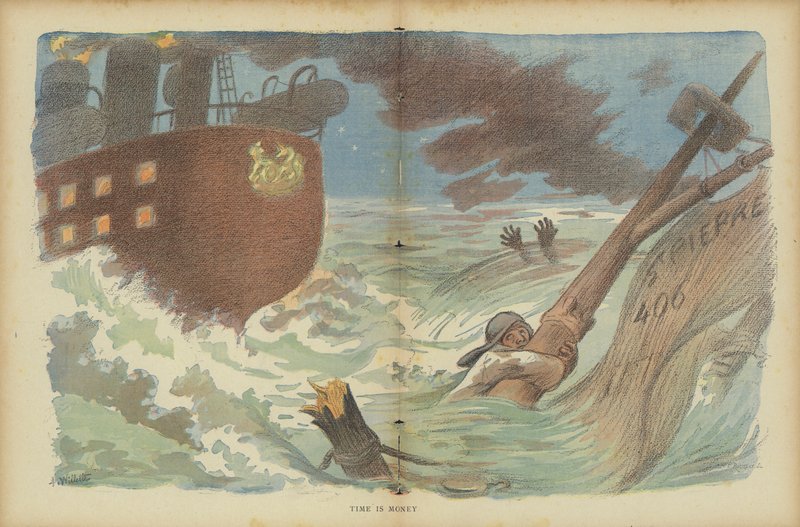 Ilustracja do Le Rire autorstwa Adolphe Leon Willette