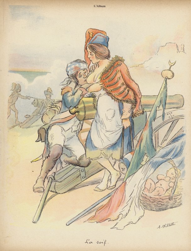 Pragnienie (kolor lito) autorstwa Adolphe Leon Willette