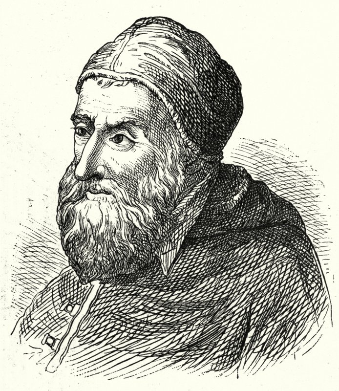 Papież Sykstus IV (rycina) autorstwa Agostino Musi