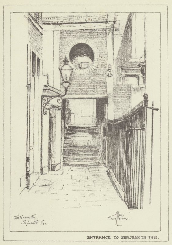Wejście do Serjeants Inn autorstwa Alan Stapleton