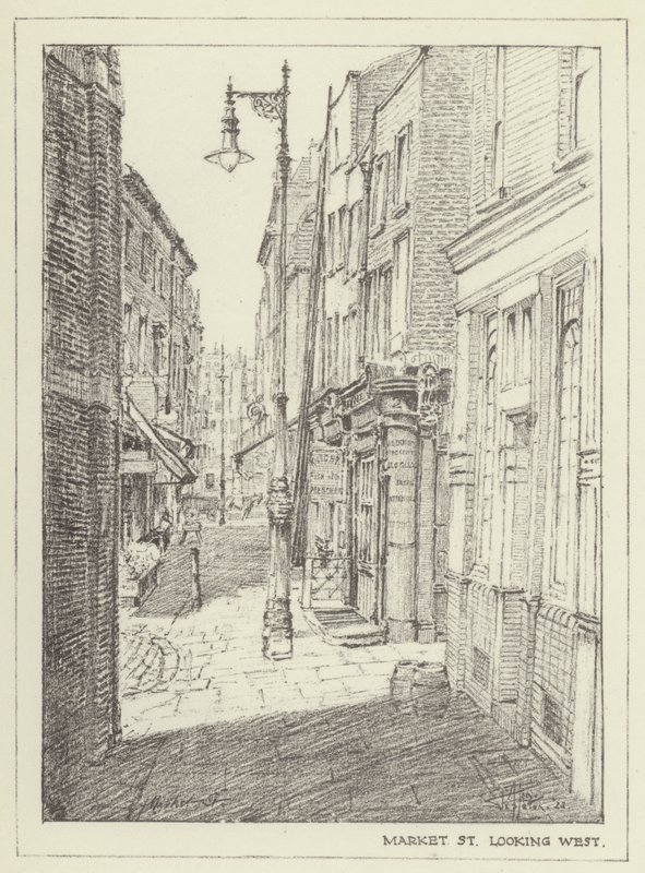 Market Street, patrząc na zachód autorstwa Alan Stapleton