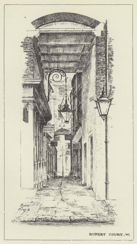 Rupert Court, Zachód autorstwa Alan Stapleton