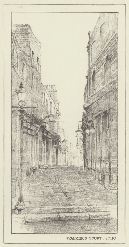 Walkers Court, Soho autorstwa Alan Stapleton