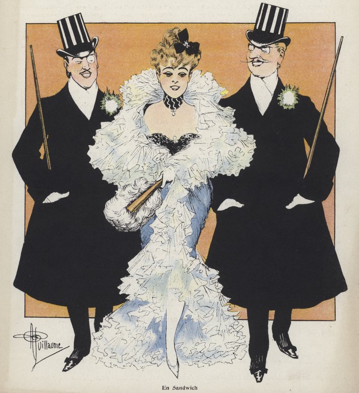 w kanapce autorstwa Albert Guillaume