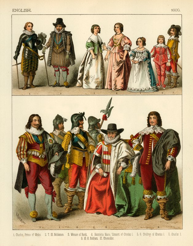 Kostium angielski 1600 autorstwa Albert Kretschmer