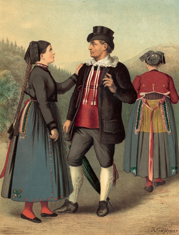 Strój niemiecki, Baden Rickesbach autorstwa Albert Kretschmer