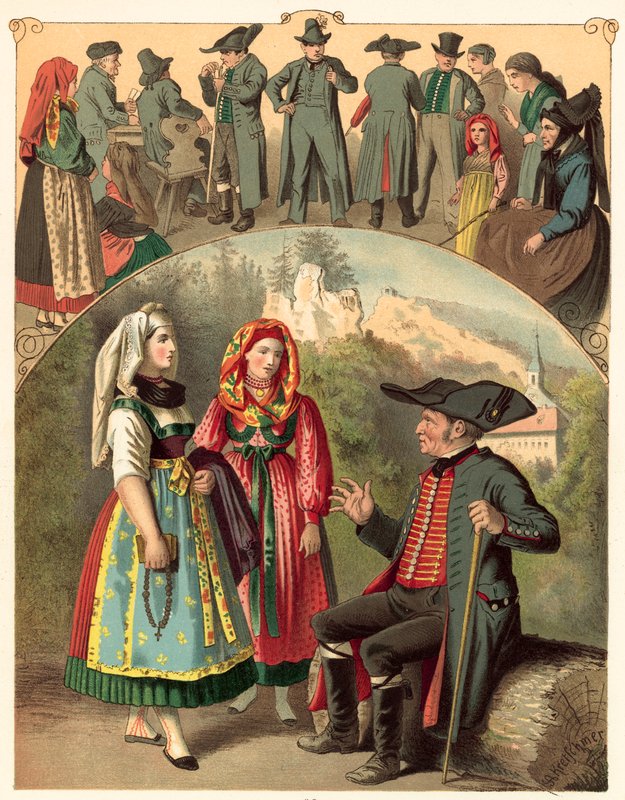 Strój niemiecki, Bawaria Frankische-Schweiz autorstwa Albert Kretschmer
