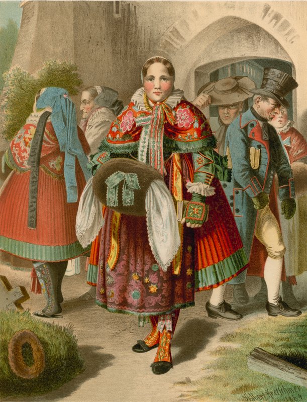 Strój niemiecki, Pommern, Weitzacker autorstwa Albert Kretschmer