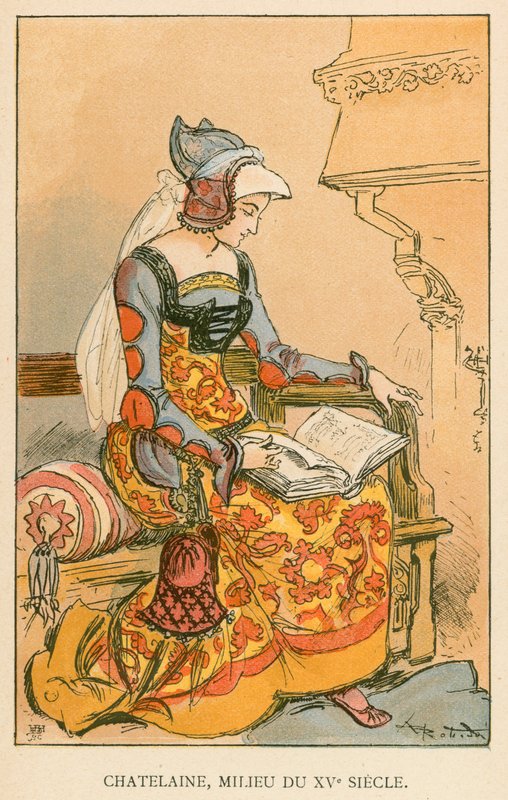 Kasztelanka, połowa XV w. autorstwa Albert Robida