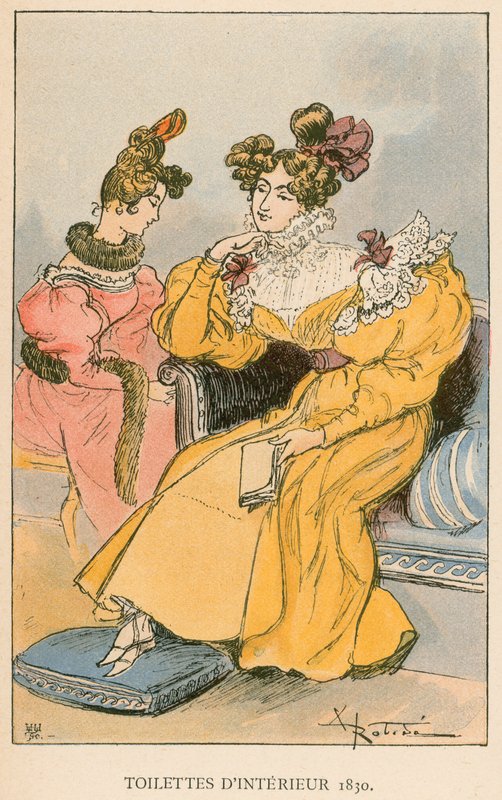 Toalety wewnętrzne 1830 autorstwa Albert Robida