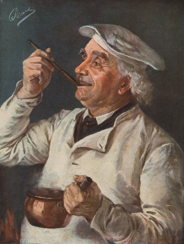 Degustacja (litografia kolorowa) autorstwa Albert William Holden